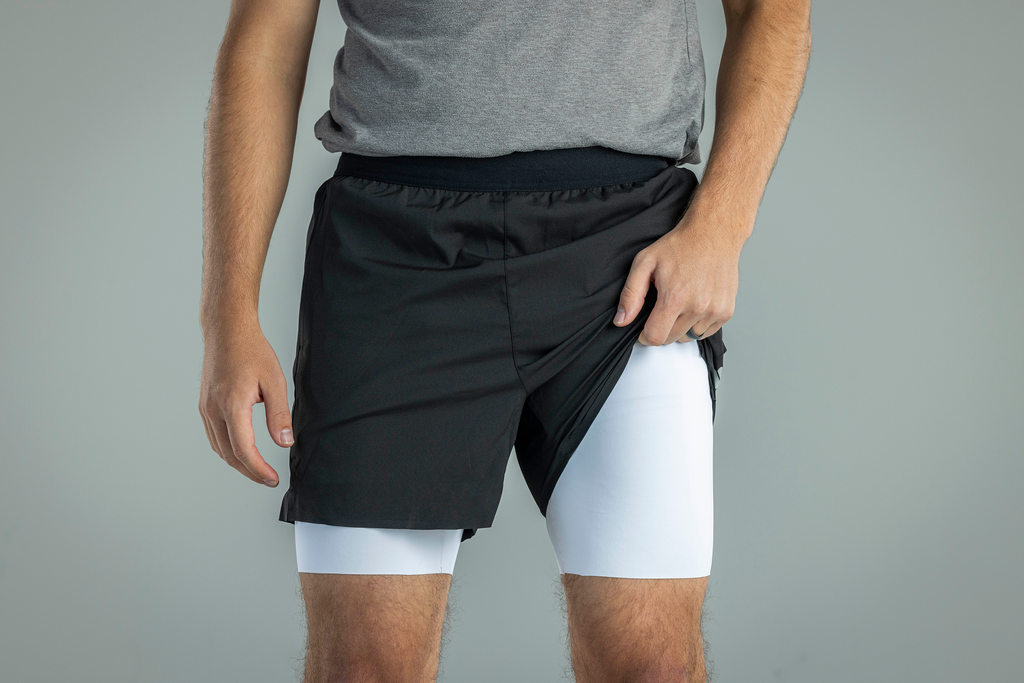 Men's V1 Athletic Shorts - Black Performance