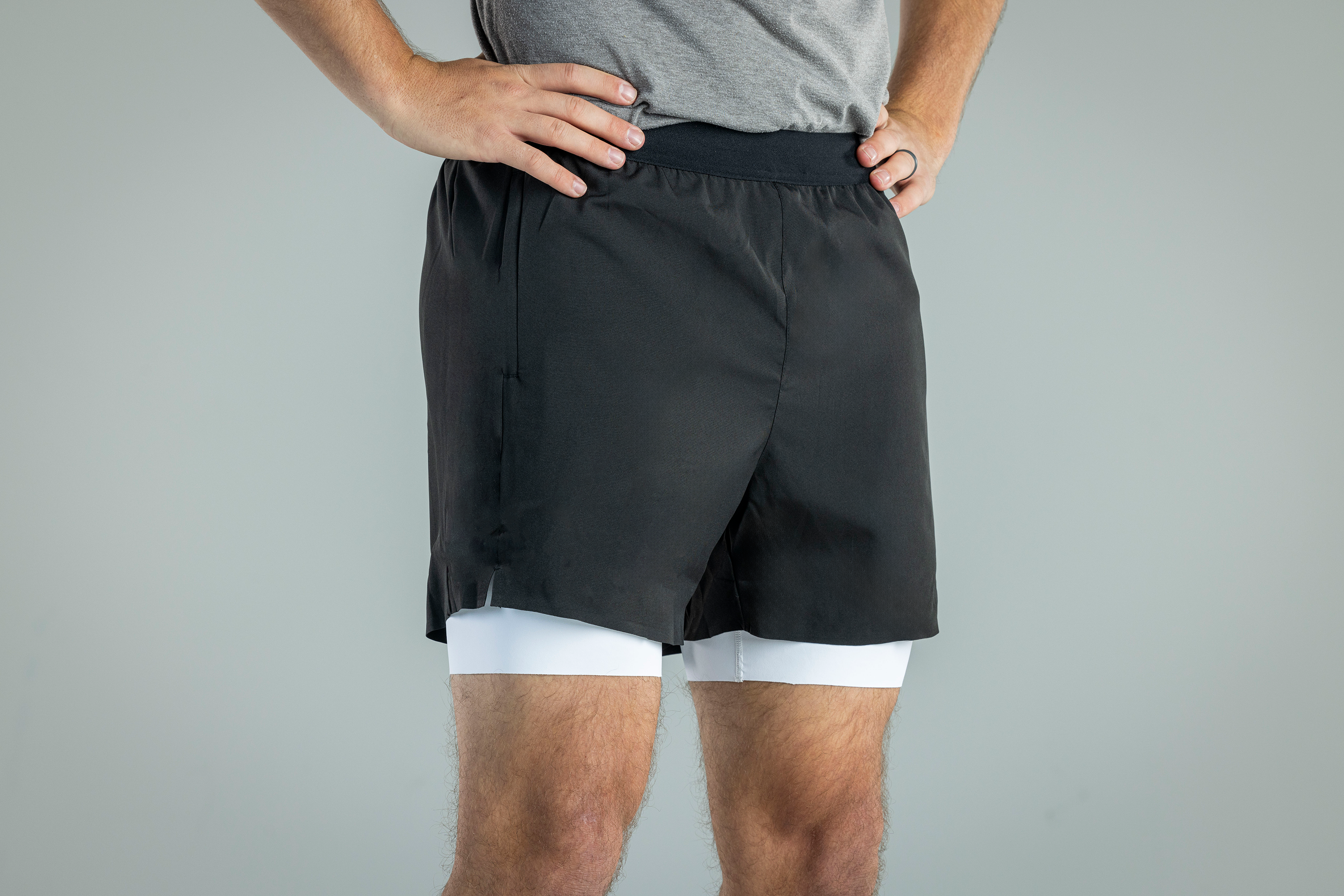 Men's V1 Athletic Shorts - Black Performance
