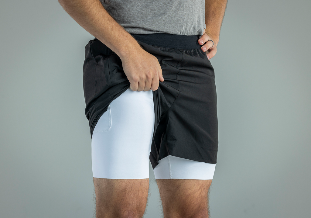 Men's V1 Athletic Shorts - Black Performance