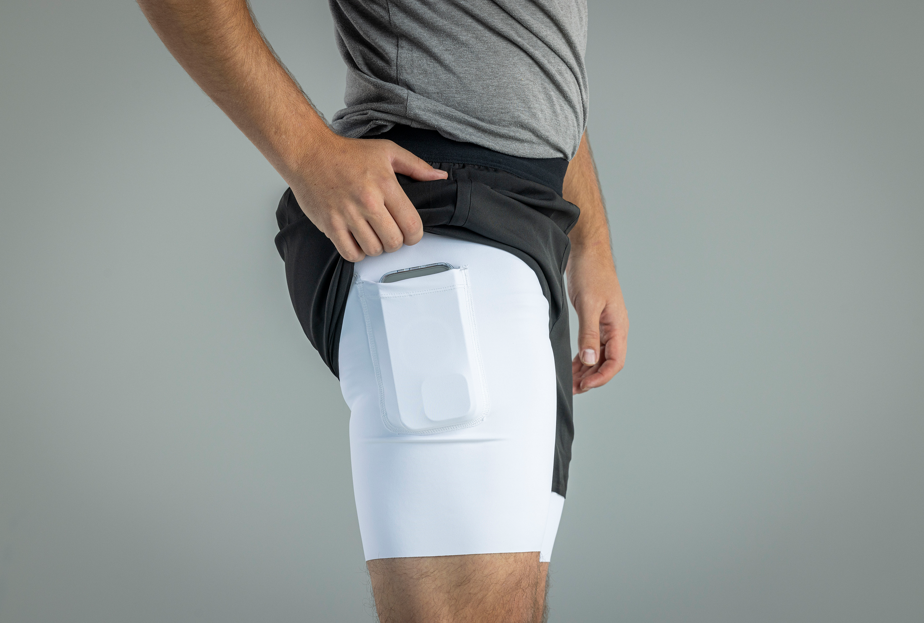 Men's V1 Athletic Shorts - Black Performance