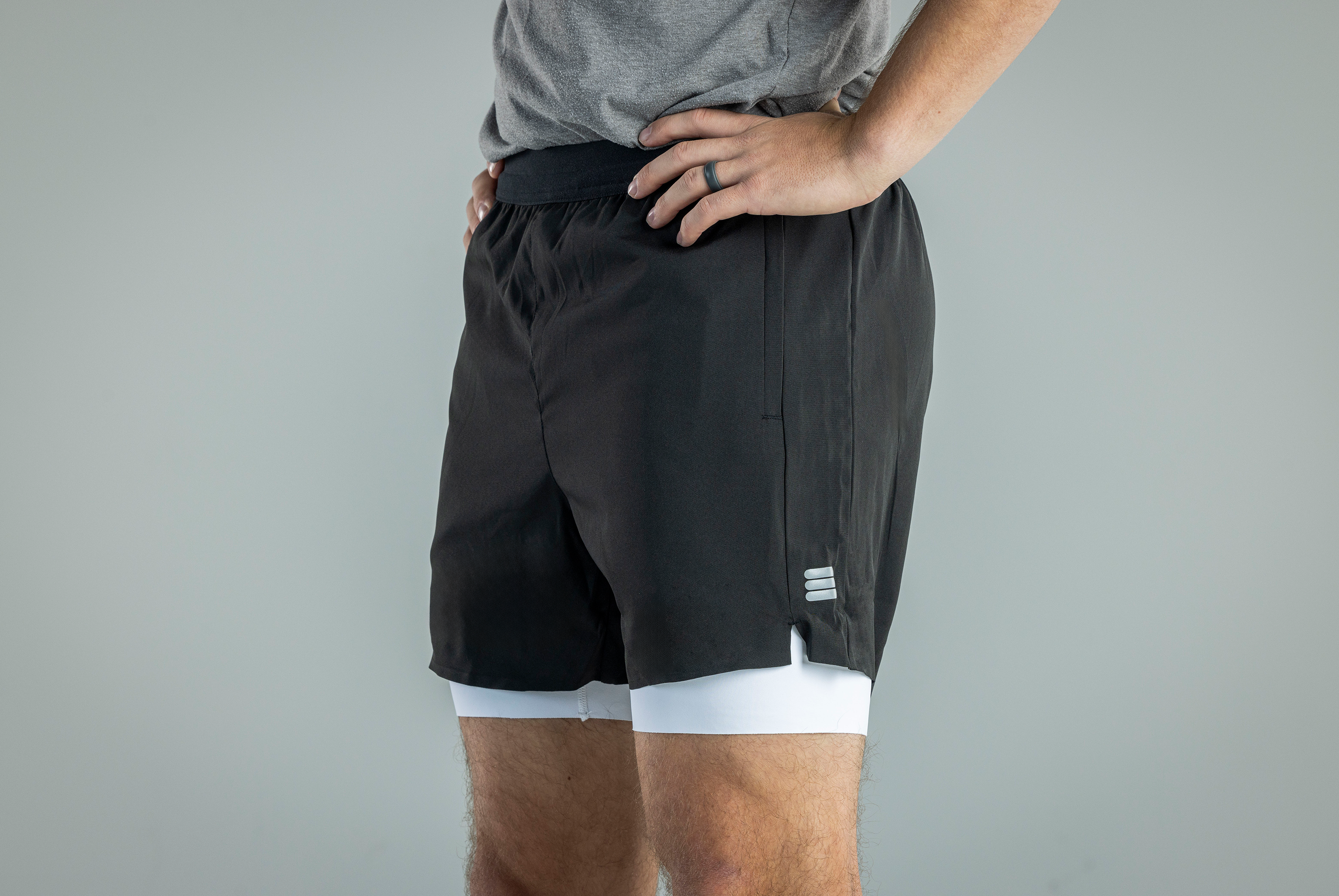 Men's V1 Athletic Shorts - Black Performance