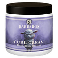 16.9oz bottle of Barbaros Curl Cream for hair definition and hydration