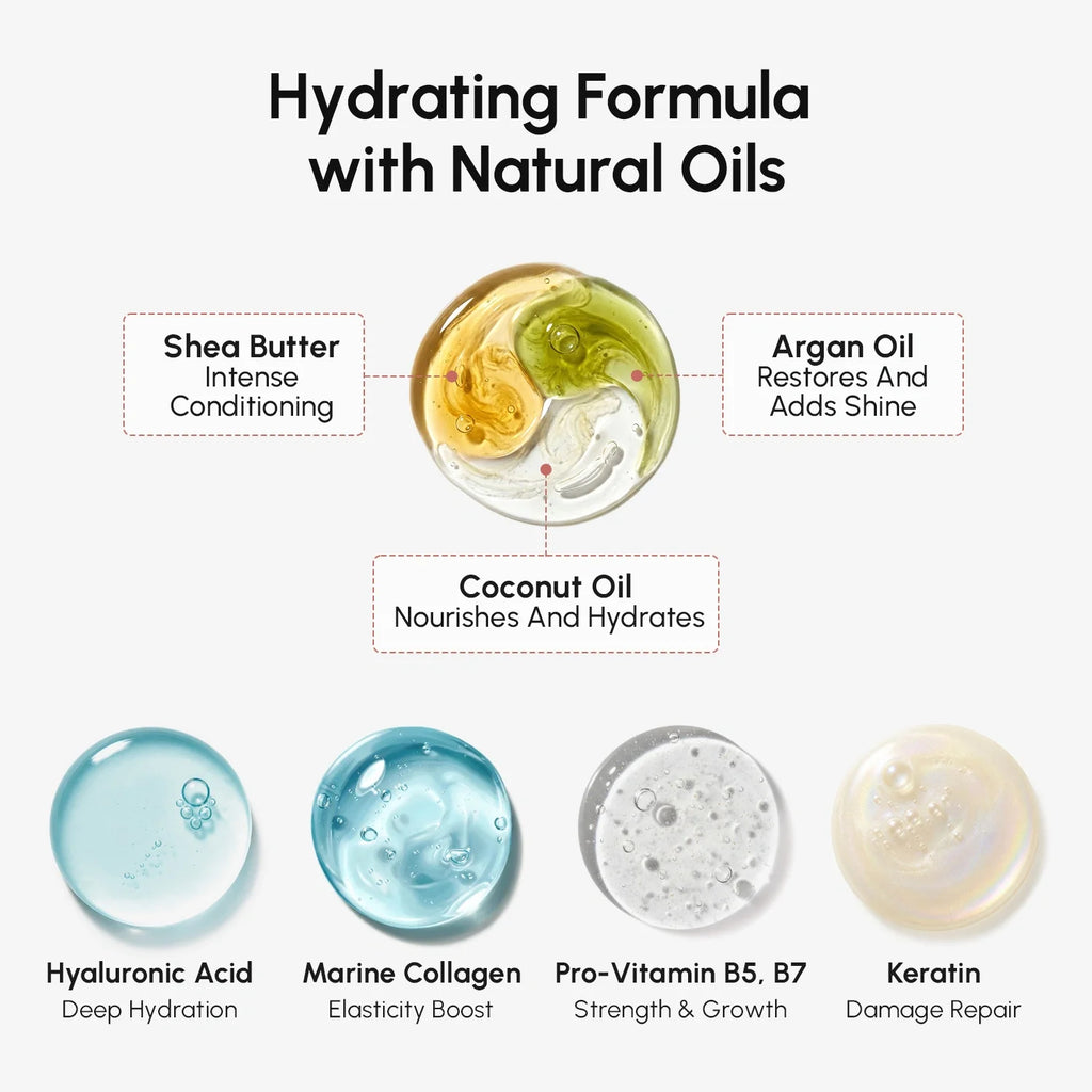 Curl Repair Hair Mask with Shea Butter Coconut and Argan Oil - Image 6