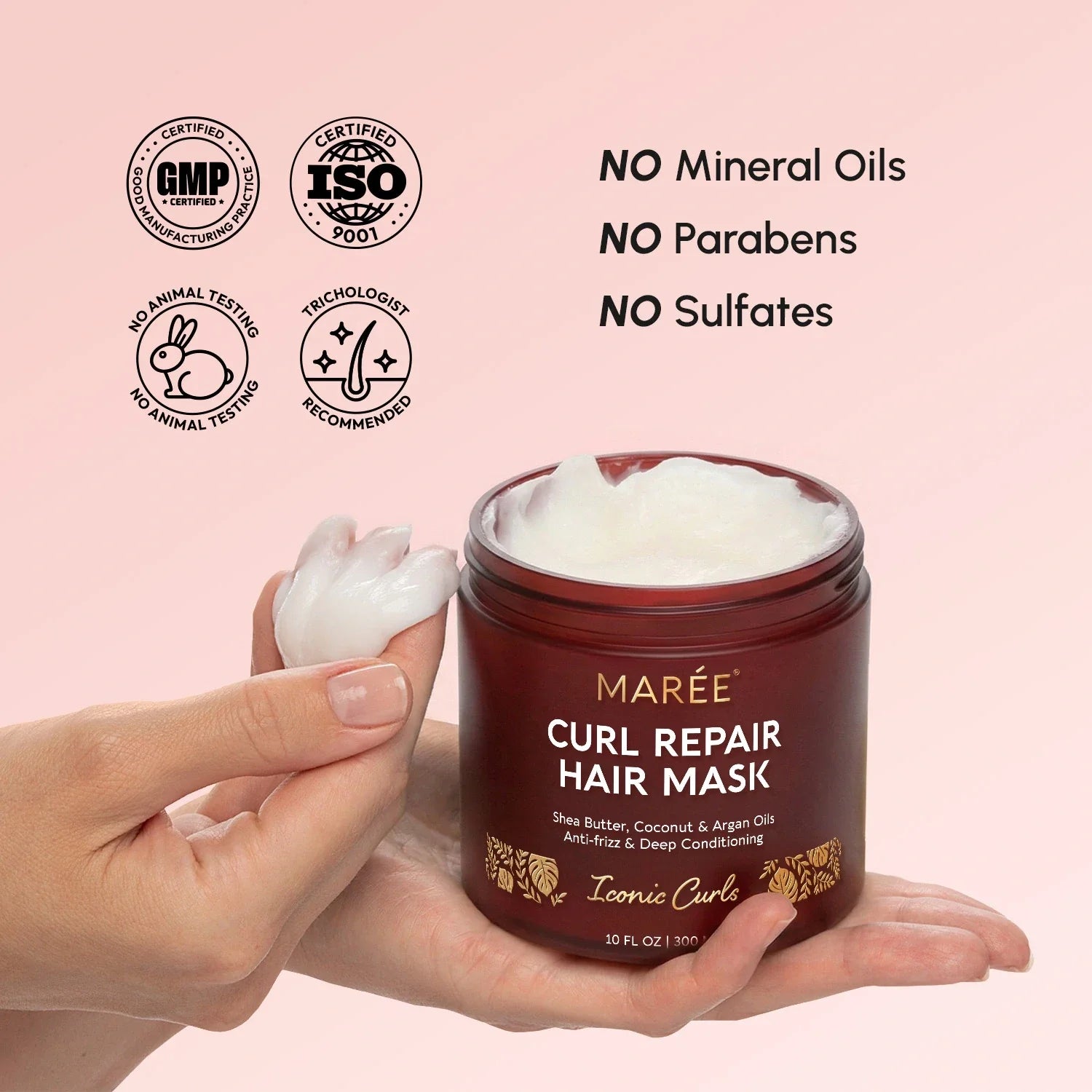 Curl Repair Hair Mask with Shea Butter Coconut and Argan Oil - Image 8