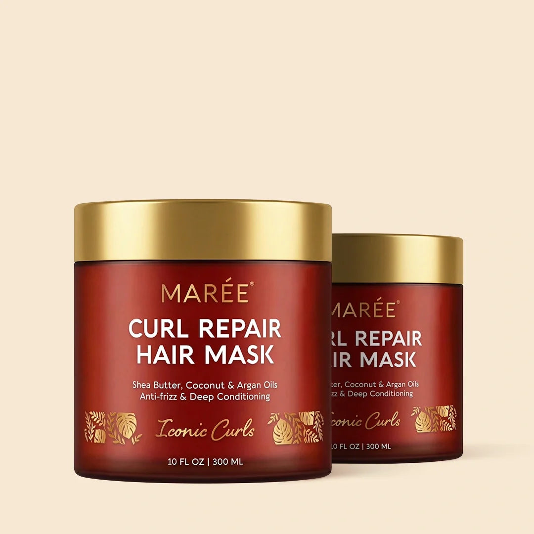 Curl Repair Hair Mask with Shea Butter Coconut and Argan Oil - Image 9