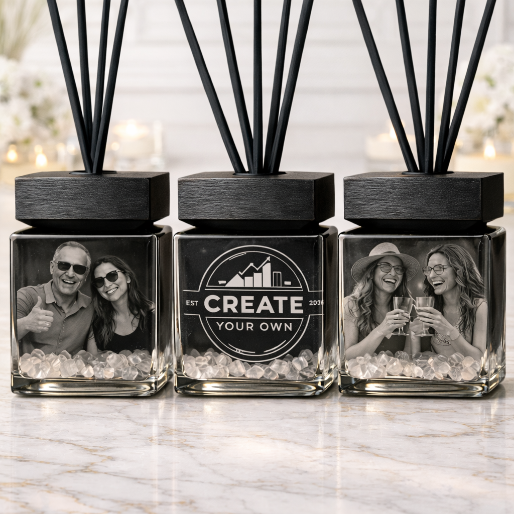 Custom Engraved Crystal Diffuser, 100ml