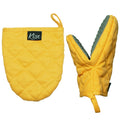 Oven Mitts Heat Resistant – (Yellow) Mini Oven Mitts Silicone Gloves Heat Resistant Silicone Oven Mitts & Pot Holders Sets Kitchen Pot Holders & Oven Mitts Sets