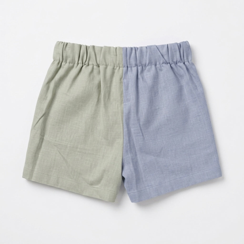 Kids Linen Blend Shorts | Breathable Organic Cotton Toddler Pants