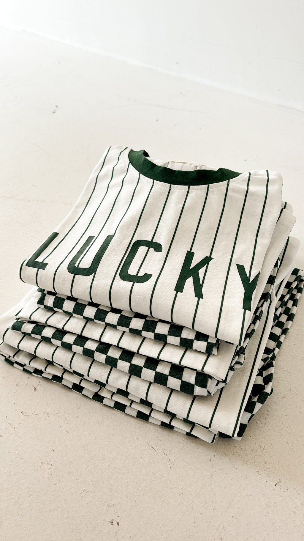 T-Shirt & Pant Set | Lucky Micro Check