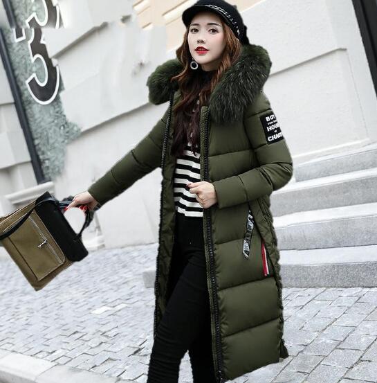 Women's Harajuku Puffer Parka with Detachable Faux Fur Hood - Image 4