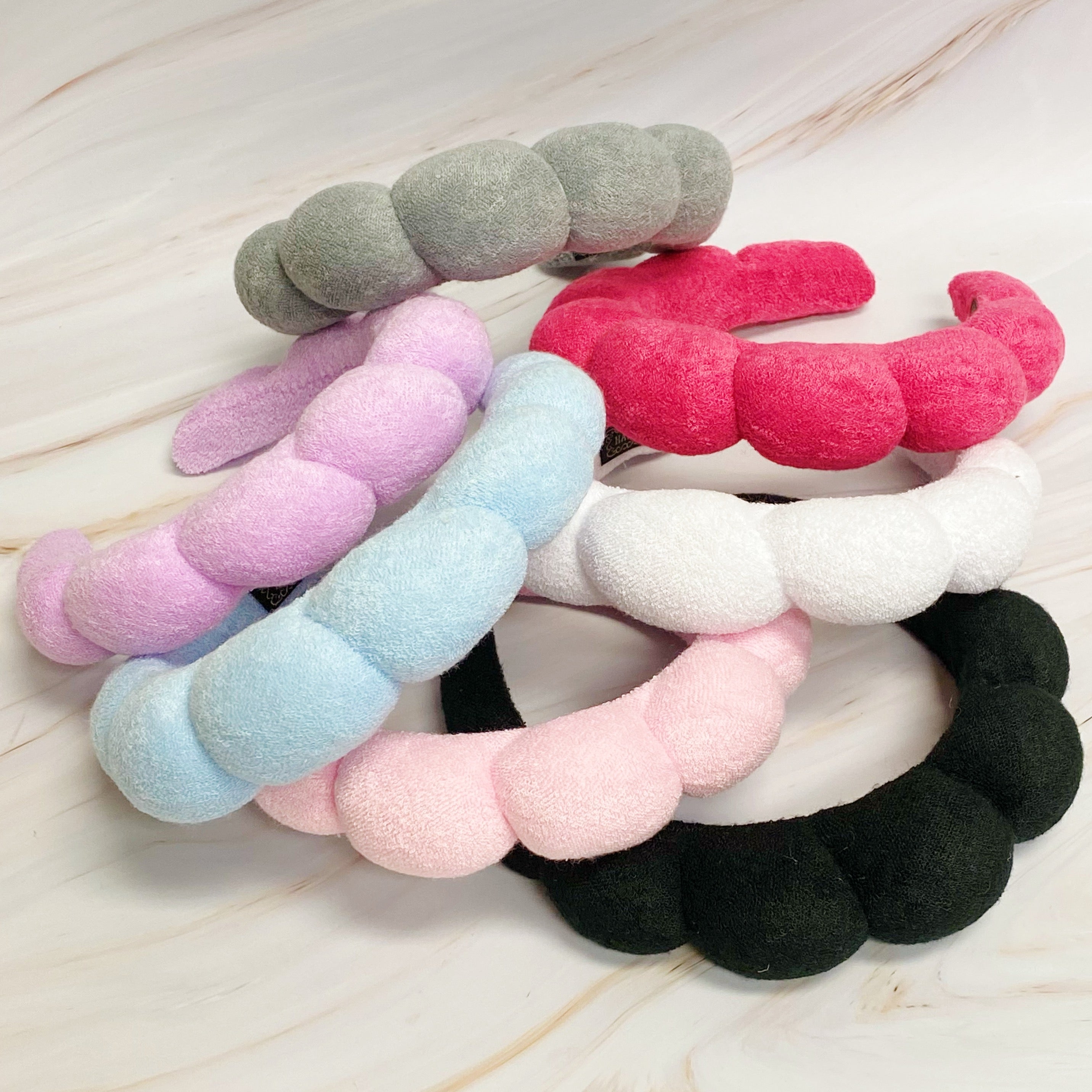 Terry Puffy Soft Headband set of three