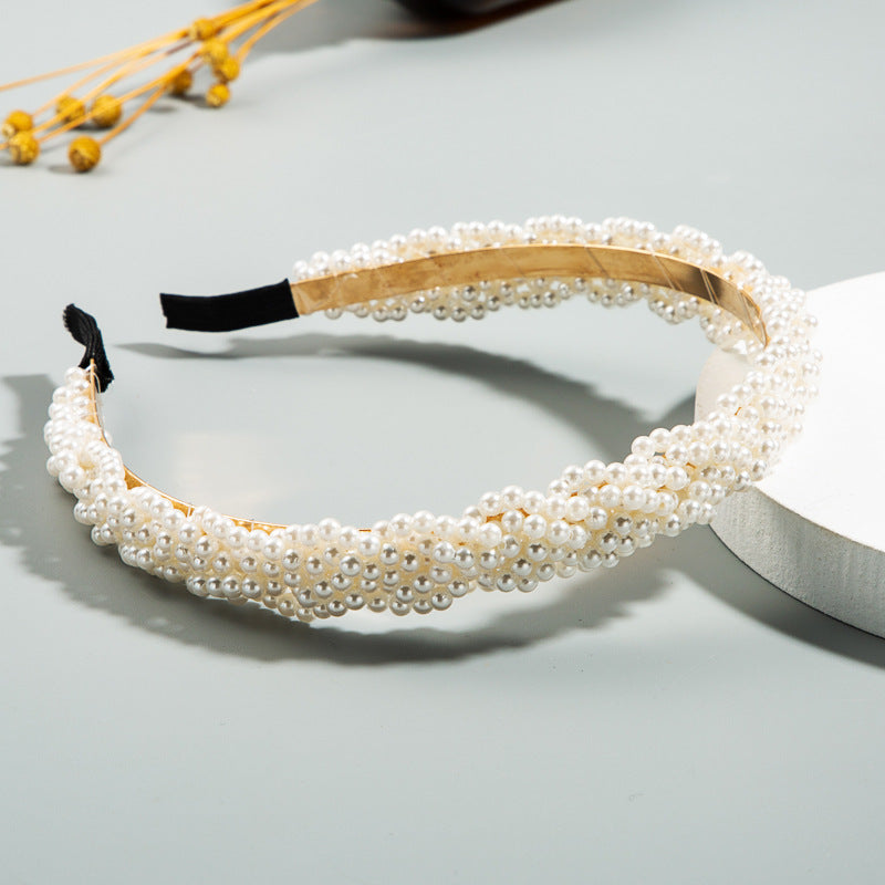 Japanese Style Pearl Headband Fairy Core Hair Hoop Elegant Accessory - Image 2