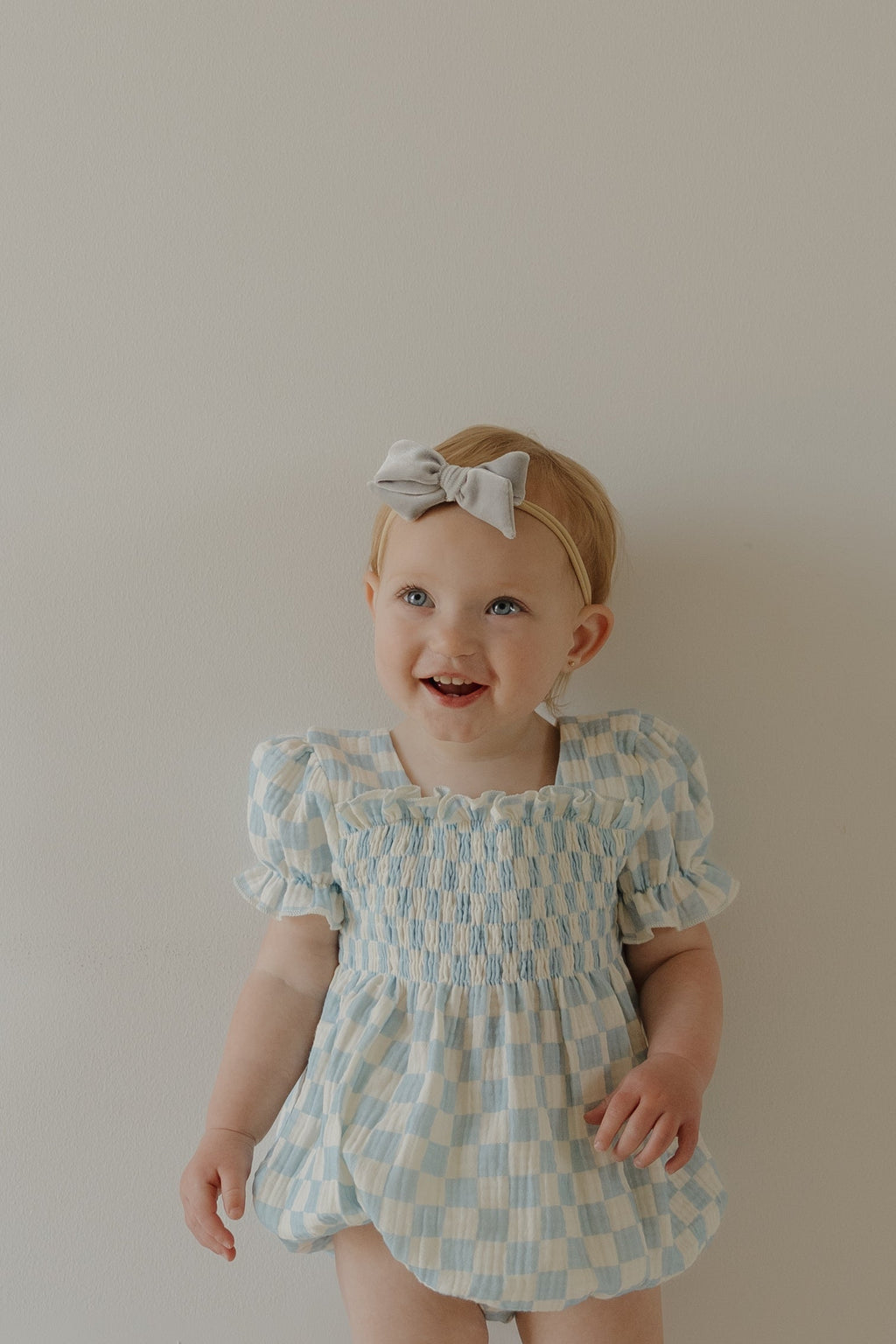 Ruffle Muslin Romper | Morning Check