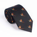 Vibrant Jacquard Bird Pattern Necktie - Multi-Color Design - Image 6