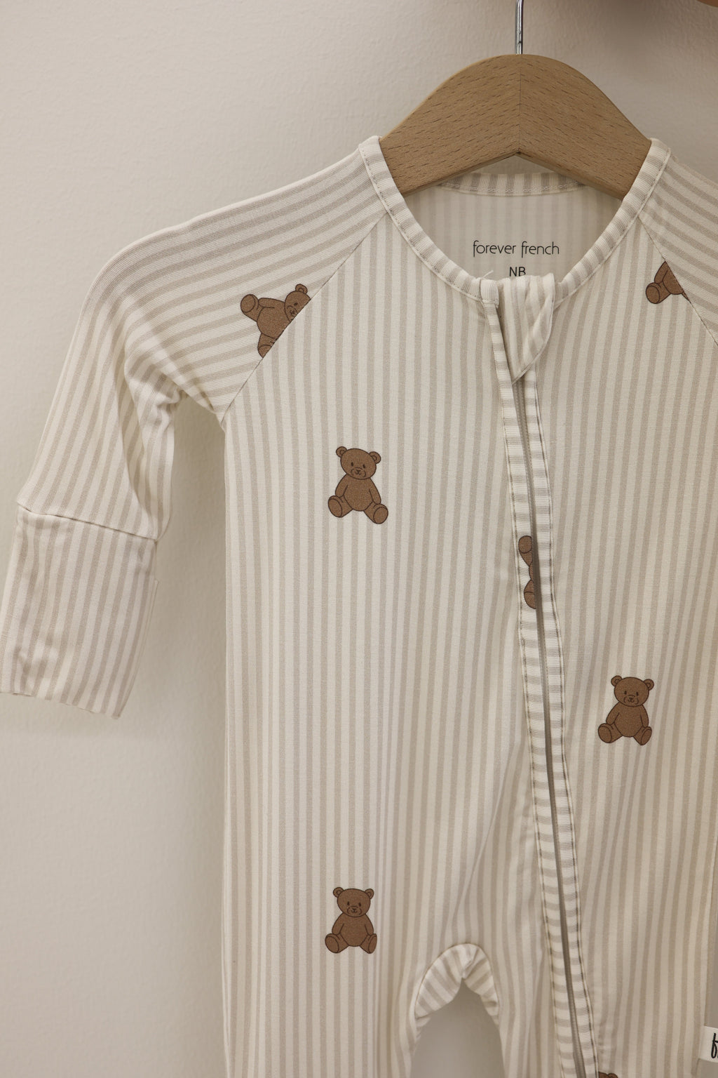 Bamboo Zip Pajamas | Teddy