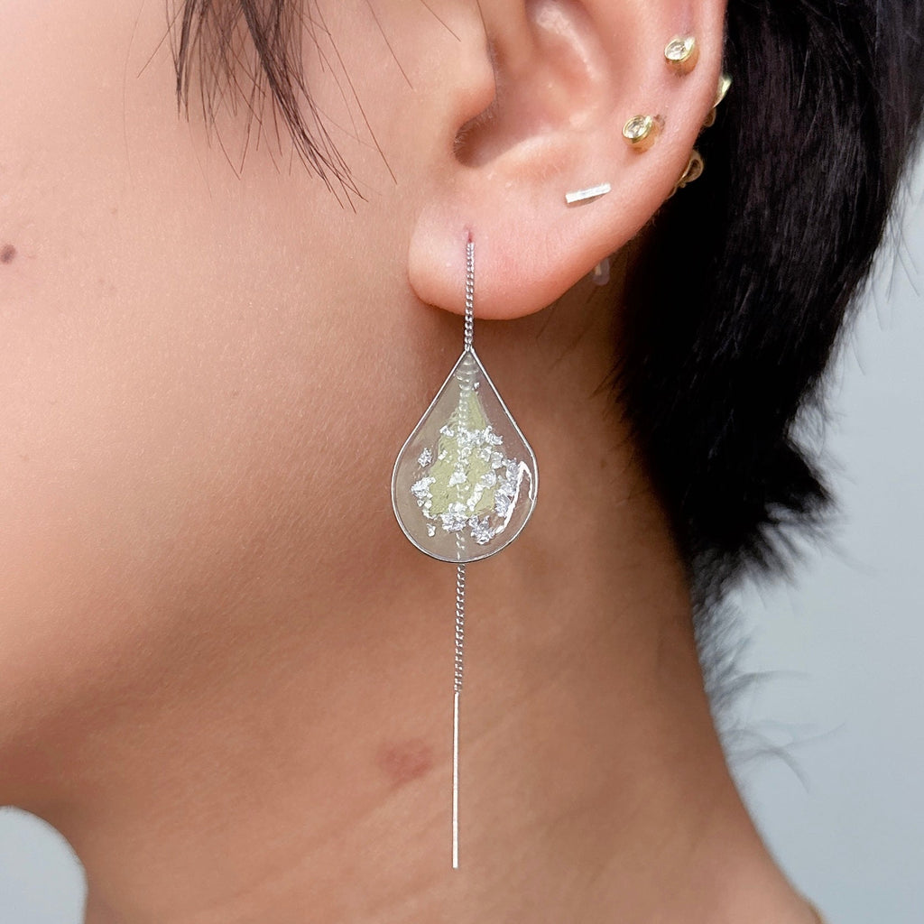 Anh Thư Silver Ear Threaders – Minimalist Versatile Drops