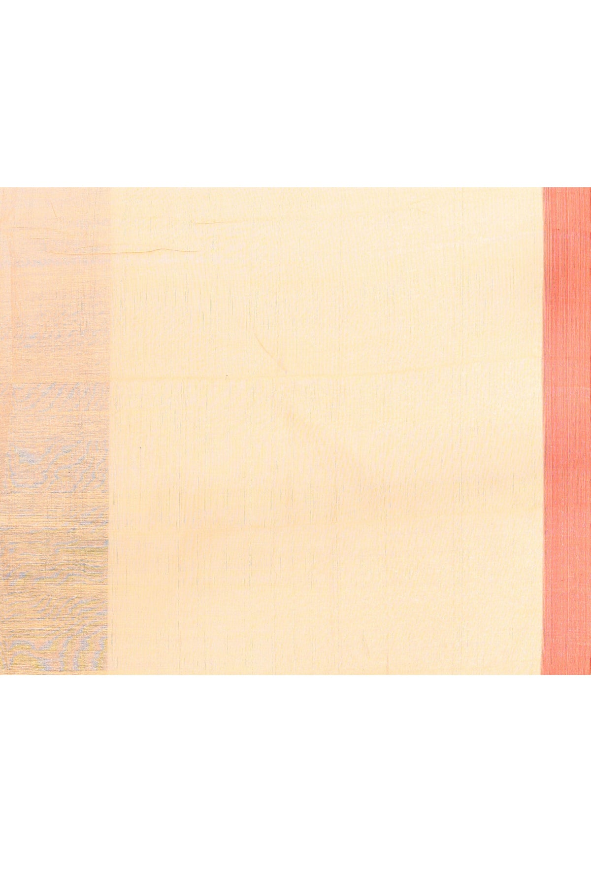 Maroon Temple Border Embellished Cotton Blend Jamdani Saree