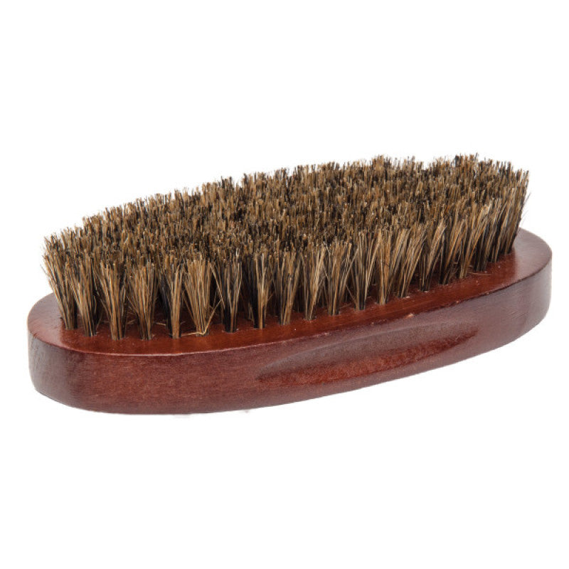 100% Boar Bristle 9-Row Palm Brush 5-Inch Varnished Wood