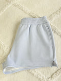 Blue and white mini striped unisex shorts for summer casual wear