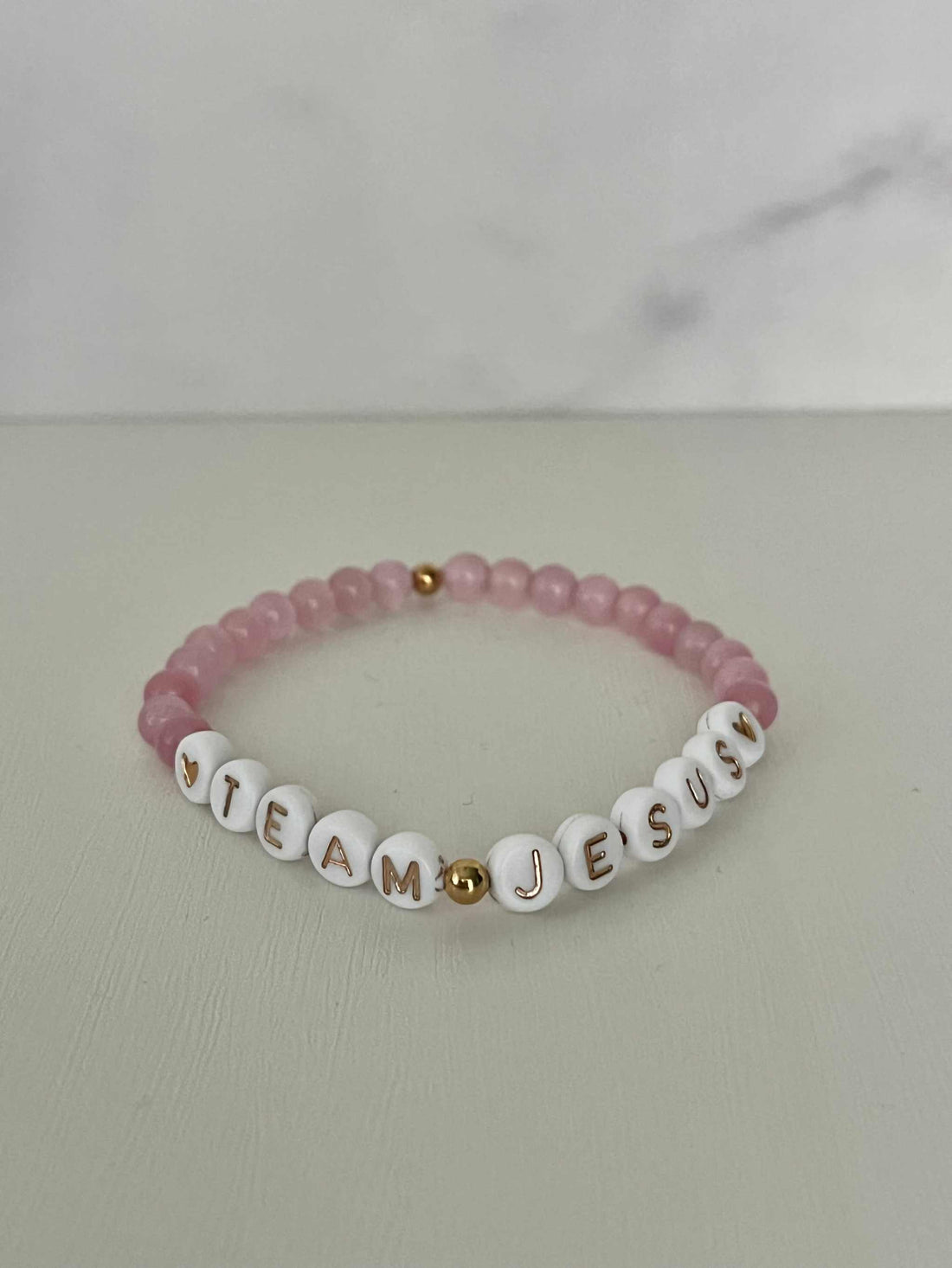 Opal Iridescent Bead Bracelet – Team Jesus Multicolor Faith Jewelry