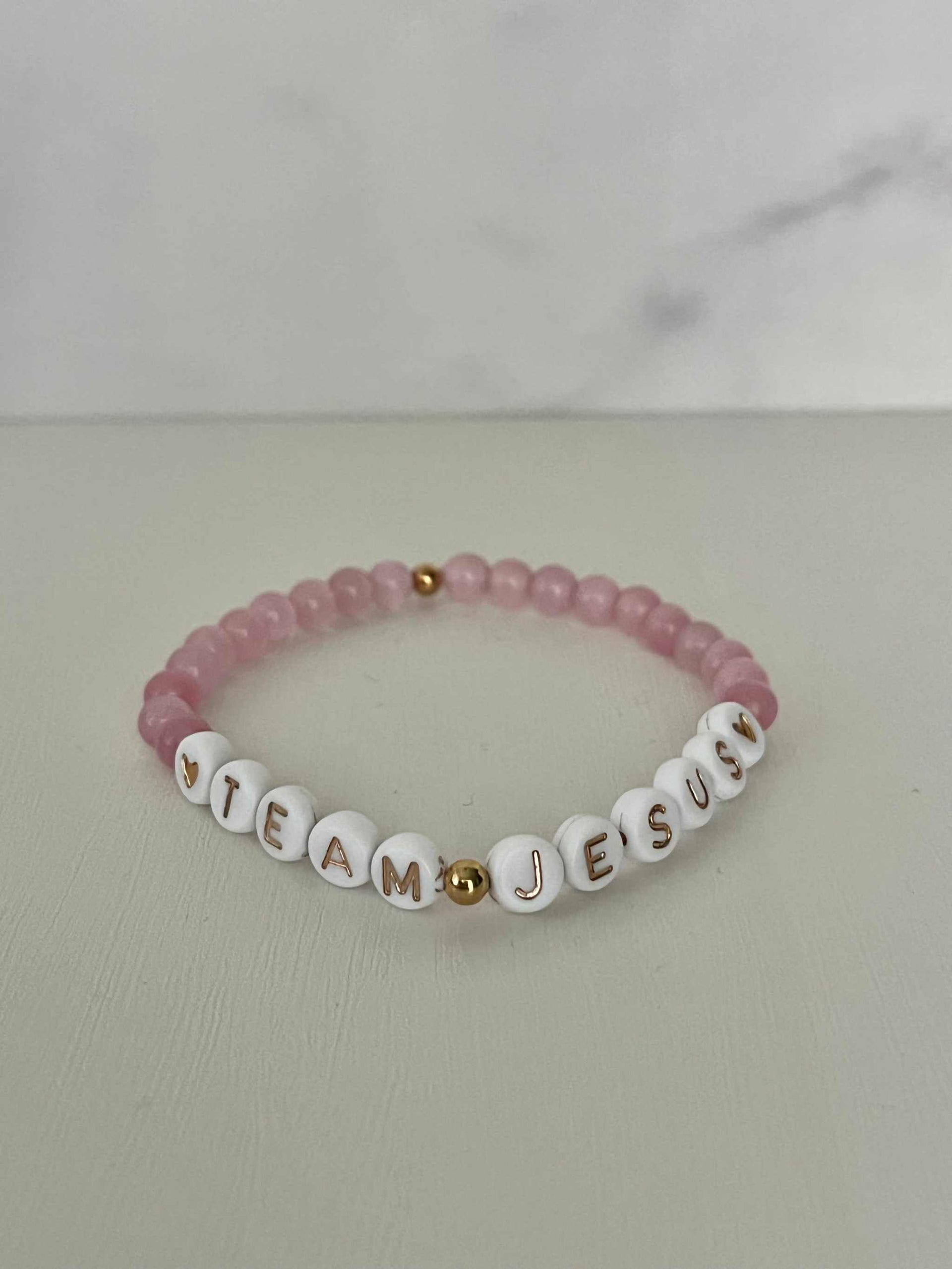 Opal Iridescent Bead Bracelet – Team Jesus Multicolor Faith Jewelry