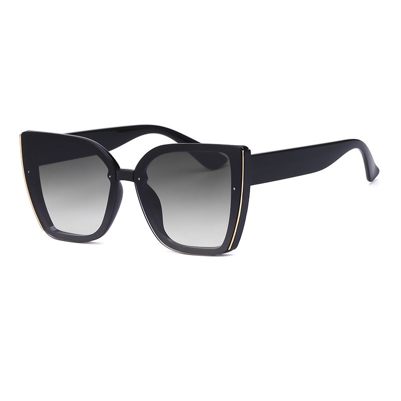 Oversized Cat-Eye Sunglasses UV Protection Trendy Fashion Shades