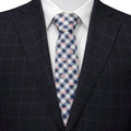 DC Batman Plaid Navy Men's Tie