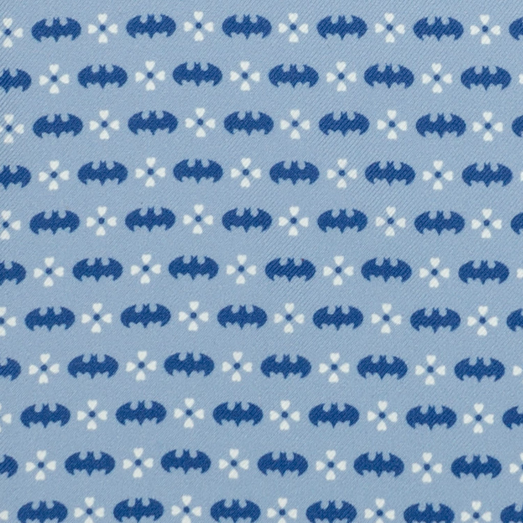 DC Batman Multi Motif Blue Pocket Square