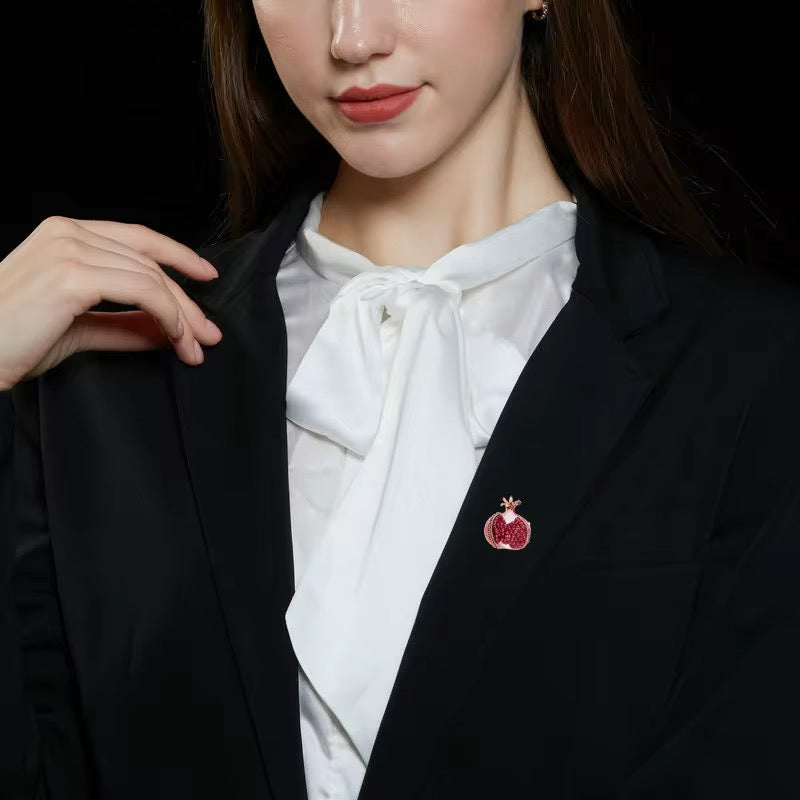 Open Pomegranate Brooch