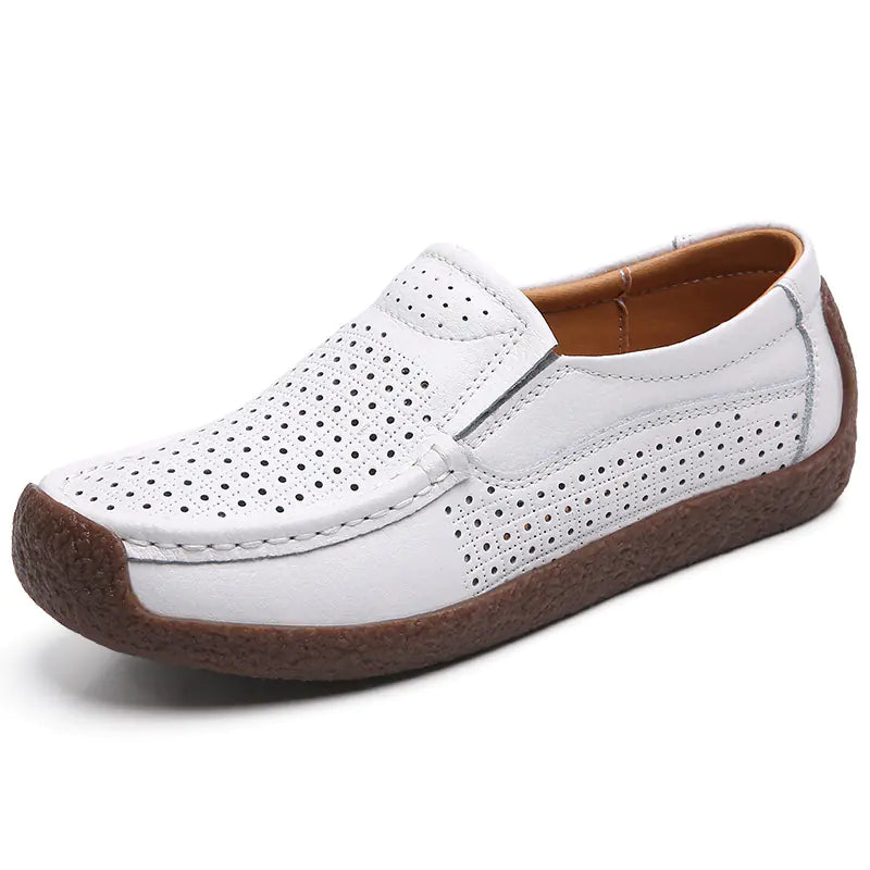Women's Flat Leather Loafers