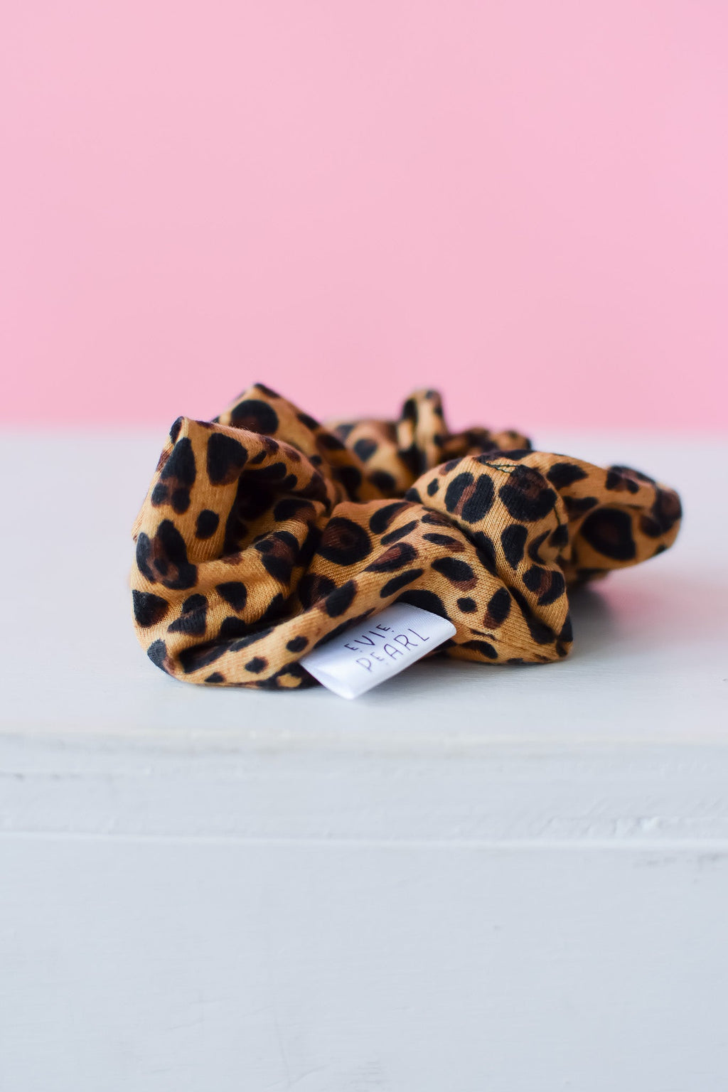 Leopard Knit Regular Scrunchy