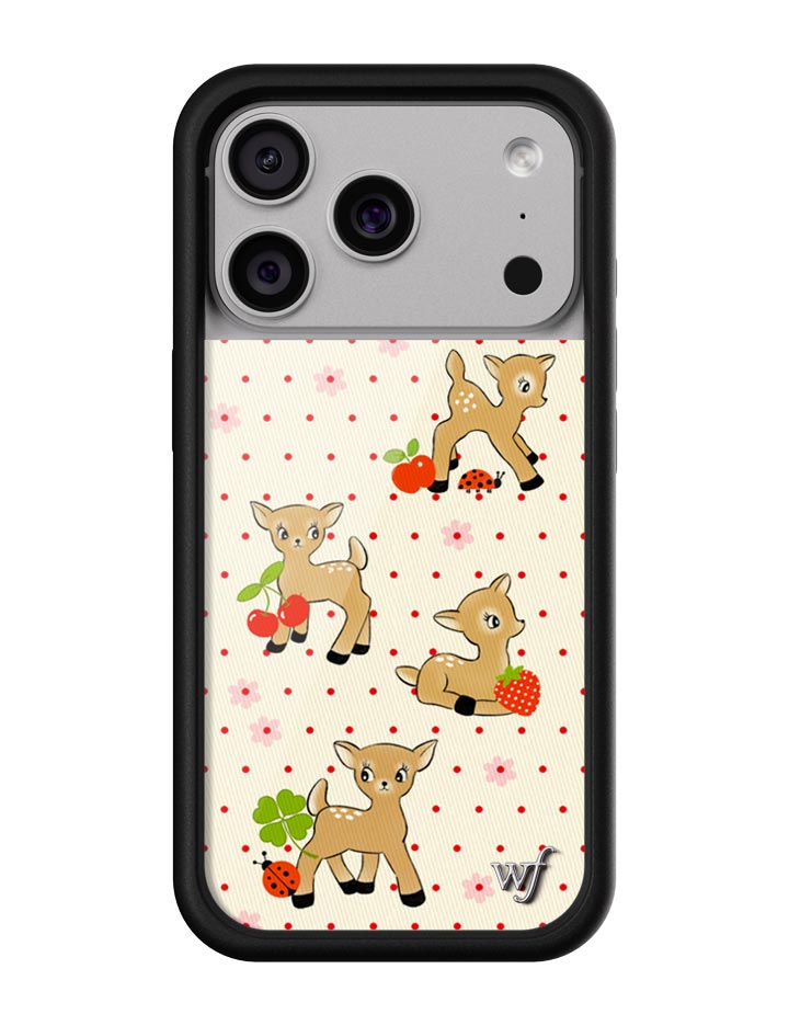 Oh Deer iPhone Case with Whimsical Woodland Print and Polka Dots - Image 4
