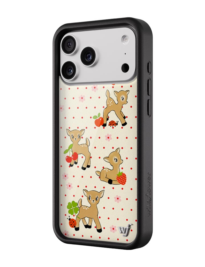 Oh Deer iPhone Case with Whimsical Woodland Print and Polka Dots - Image 2
