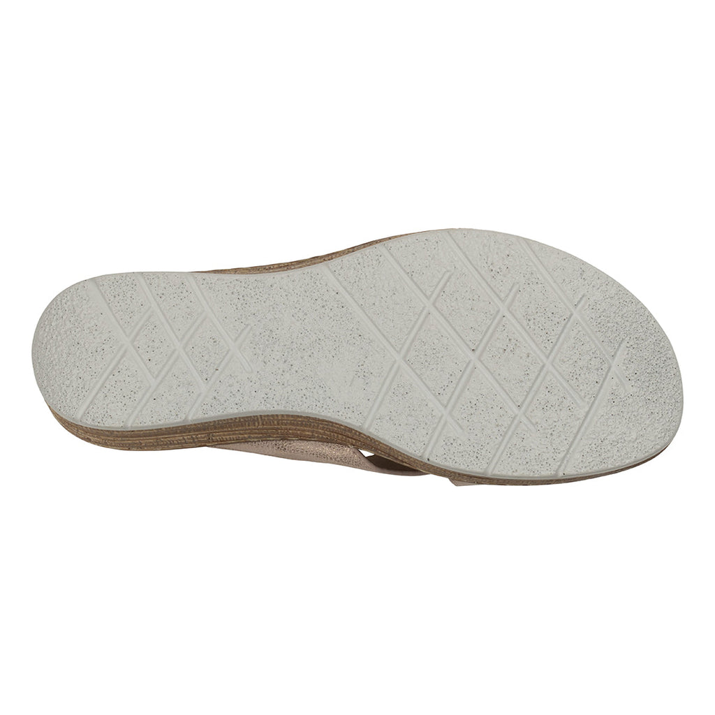 Women's Demi Blush Cross Strap Wedge Sandals
