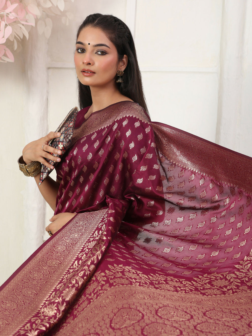 Shree Shyam Fashion Lichi Silk Green Saree