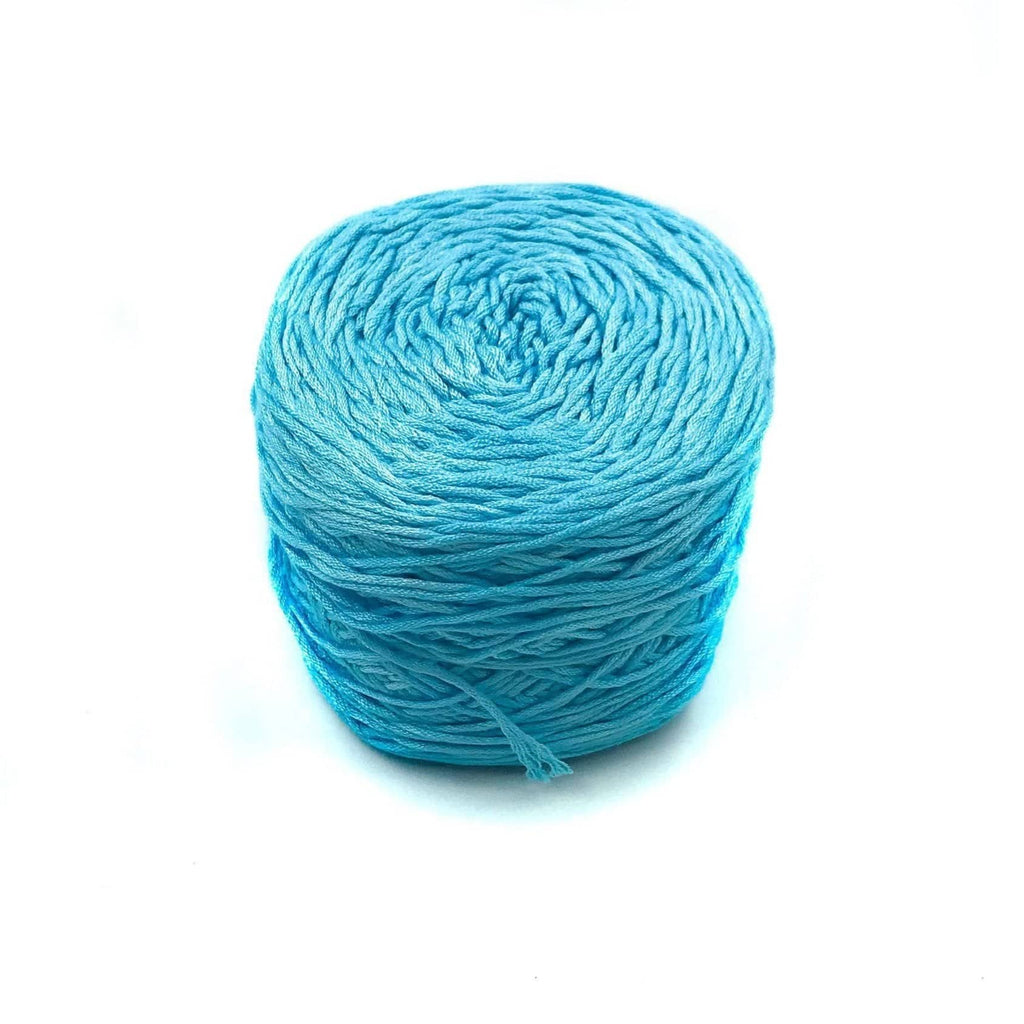 Cotton Candy Baby Booties Knitting Kit - Blue & White DIY Set
