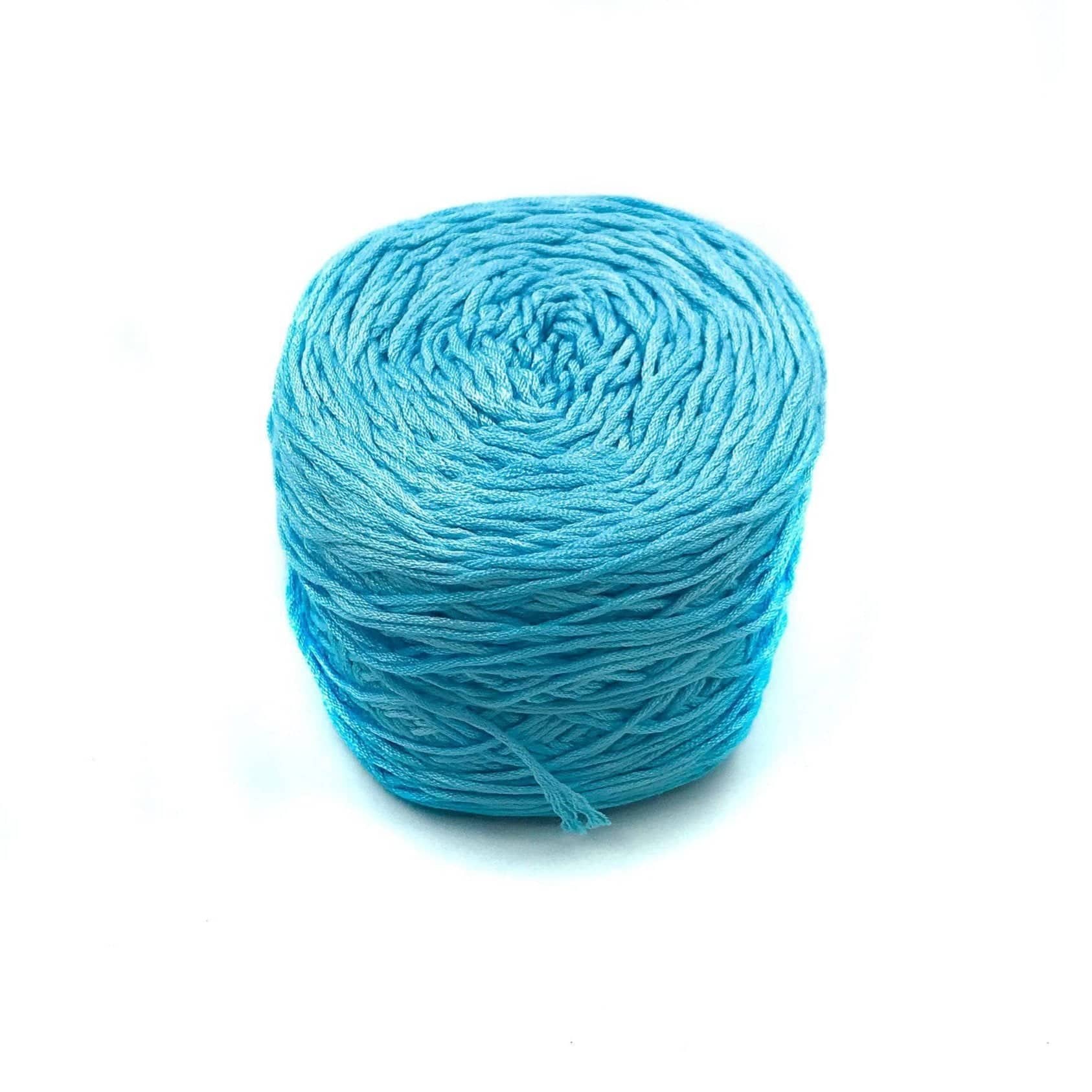 Cotton Candy Baby Booties Knitting Kit - Blue & White DIY Set