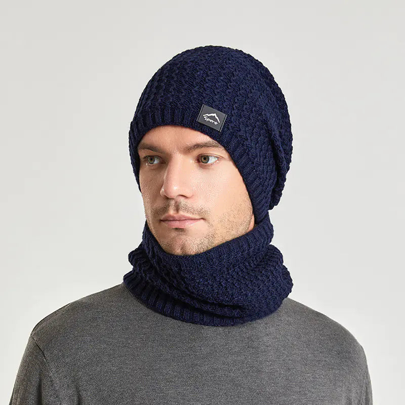 Winter Beanie and Scarf Set for Men and Women (One Set)