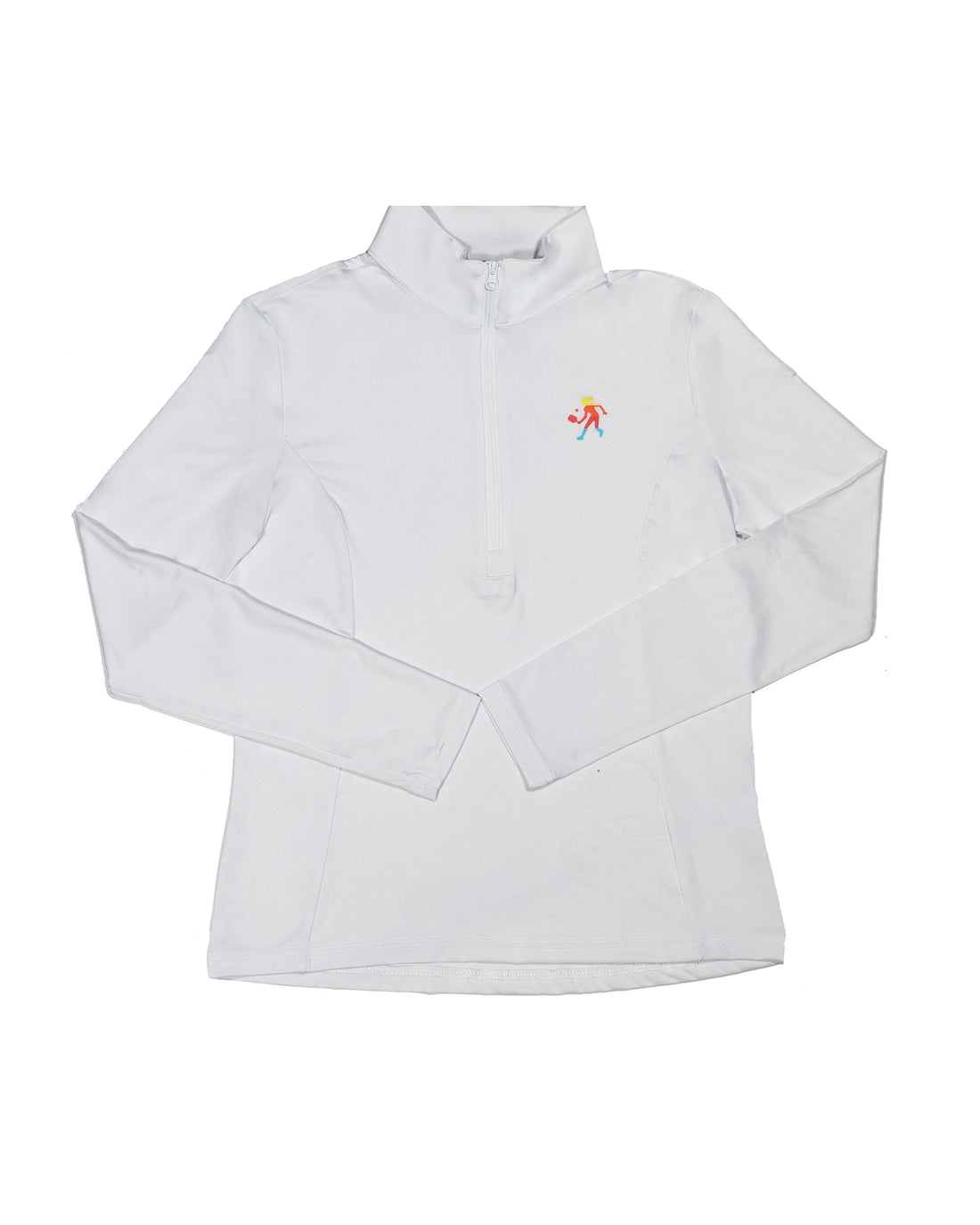 Women's Performance 1/4 Zip Pullover in Navy and White - Image 2