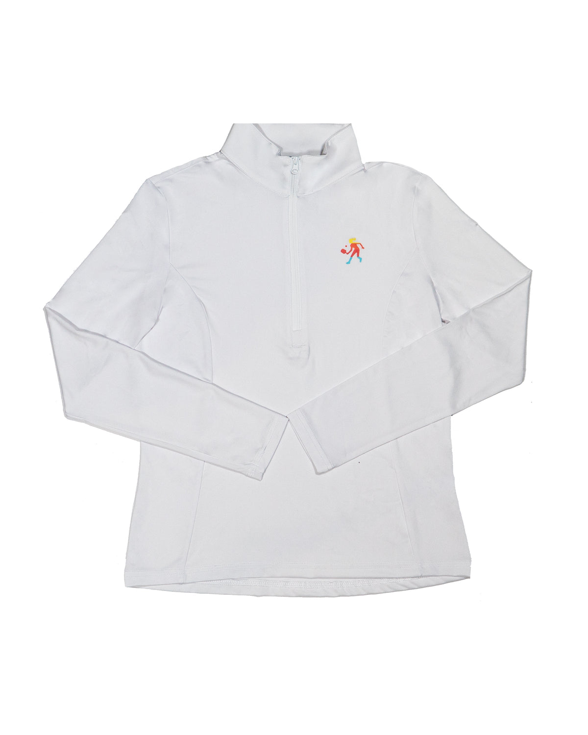 Women's Performance 1/4 Zip Pullover in Navy and White - Image 2