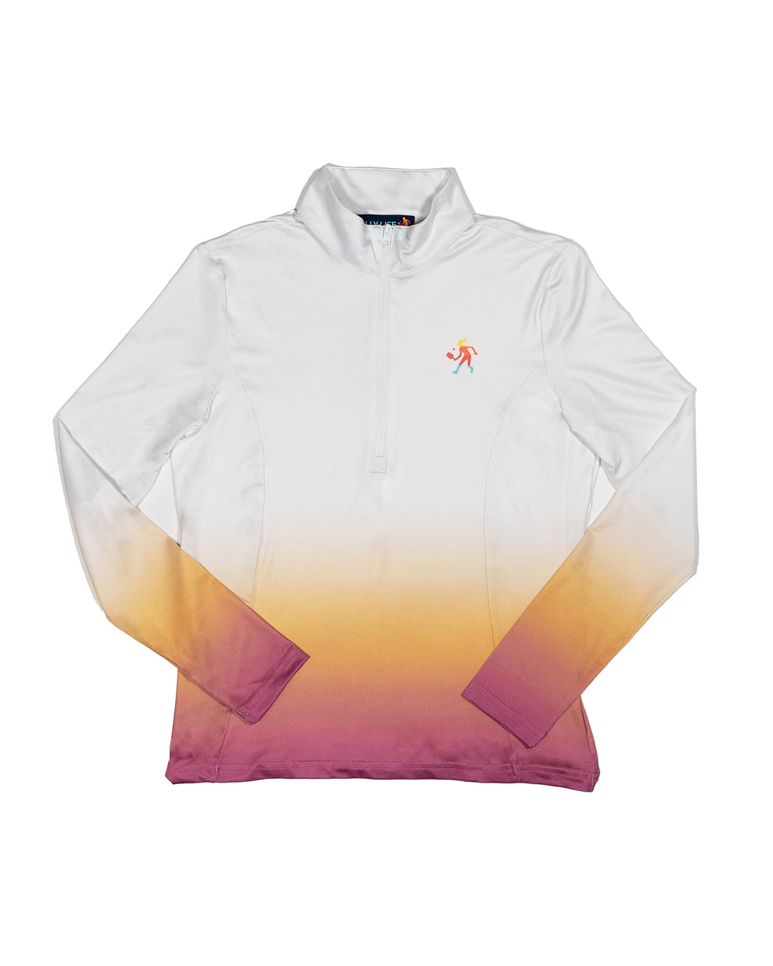 Women's Dip Dye Performance 1/4 Zip Pullover Moisture Wicking - Image 4
