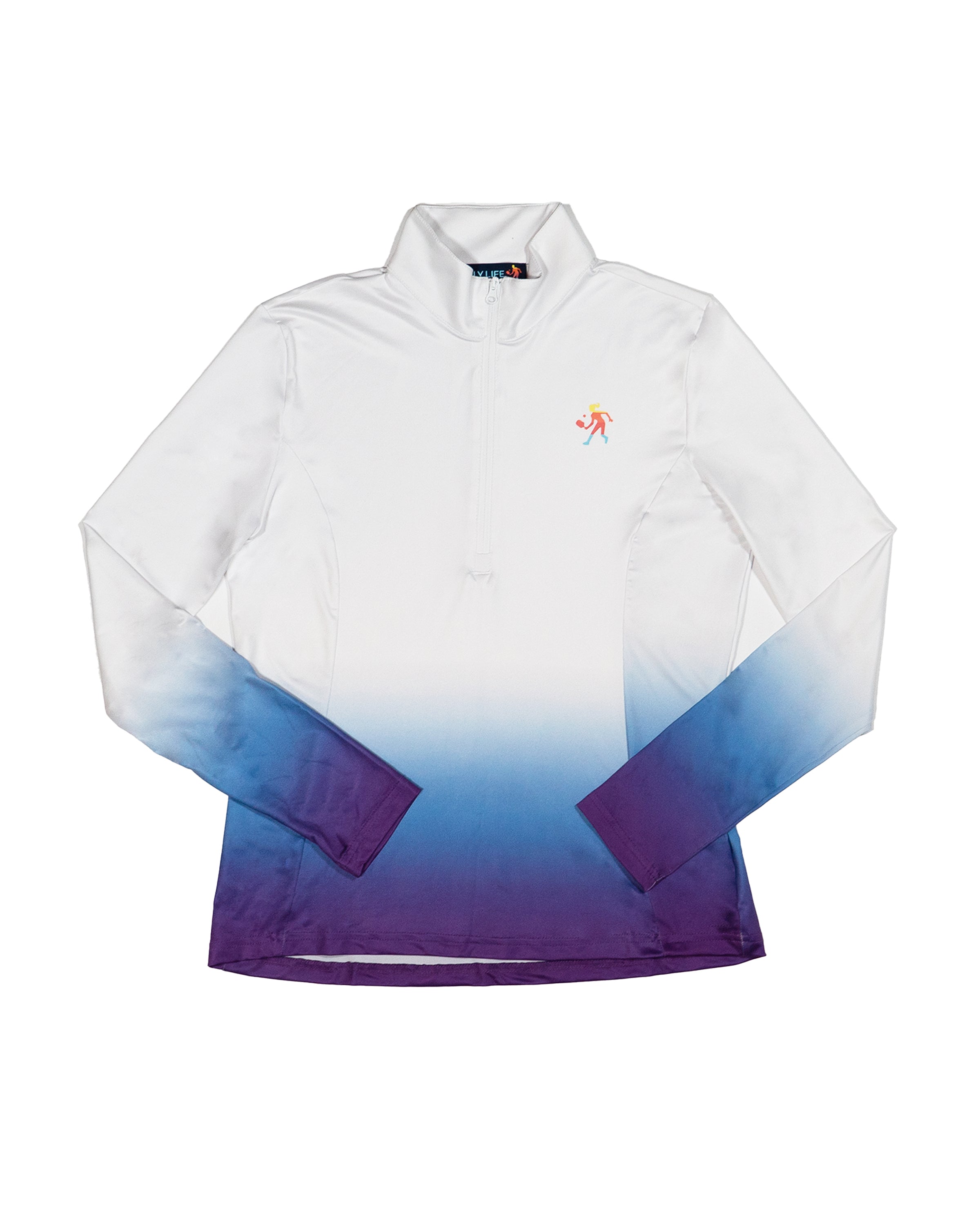 Women's Dip Dye Performance 1/4 Zip Pullover Moisture Wicking - Image 5