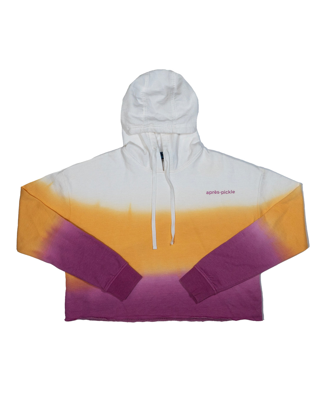 Women's Dip Dye Hoodie with Drawstring Hood - Image 3