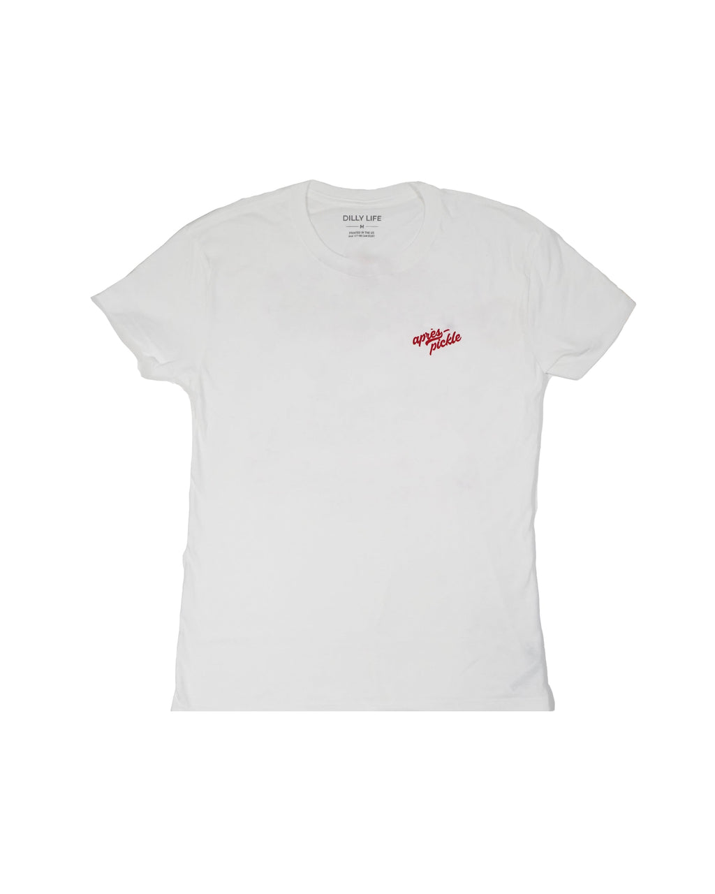 Women's Dink Responsibly Graphic Tee in White and Heather Blue - Image 3