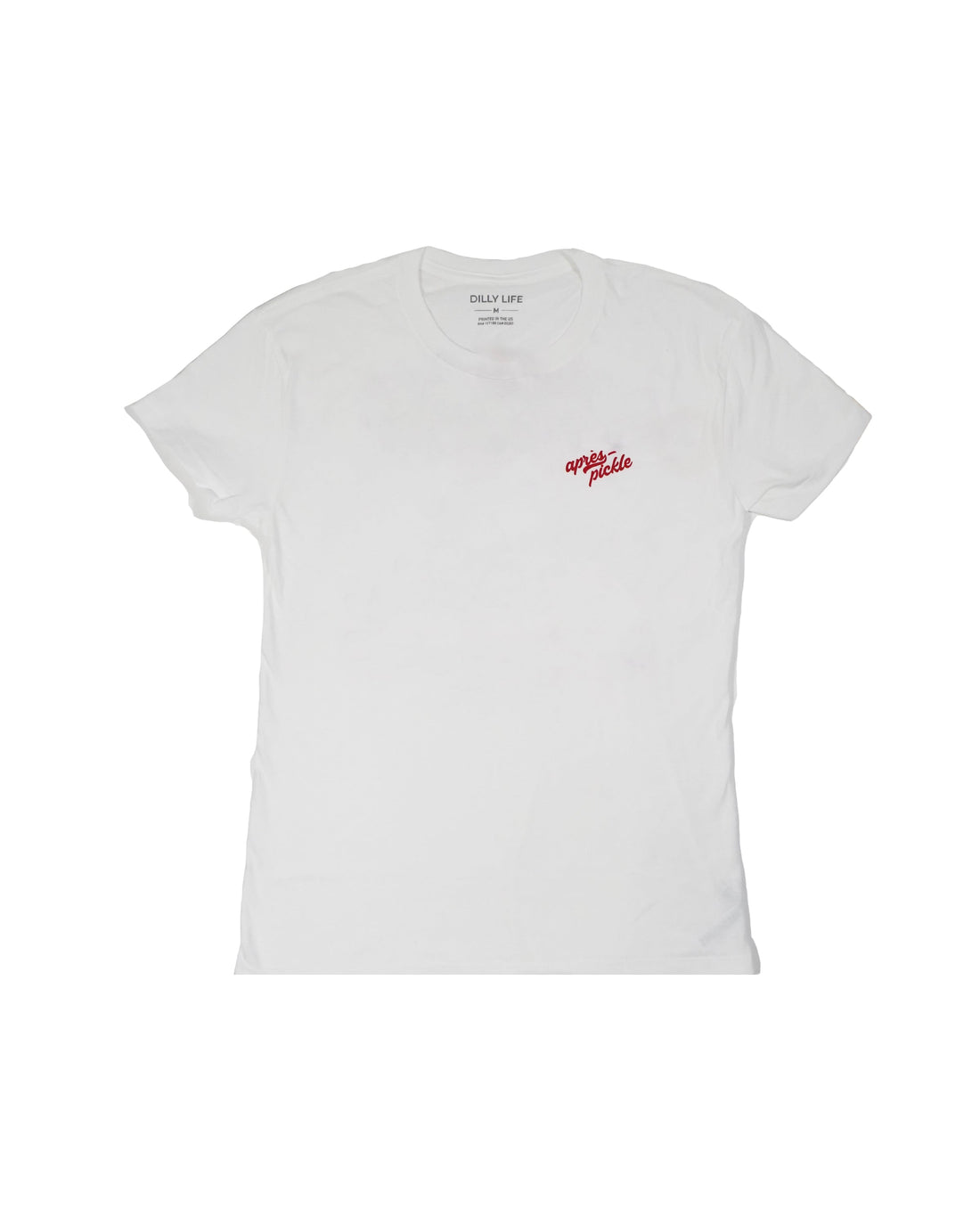 Women's Dink Responsibly Graphic Tee in White and Heather Blue - Image 3