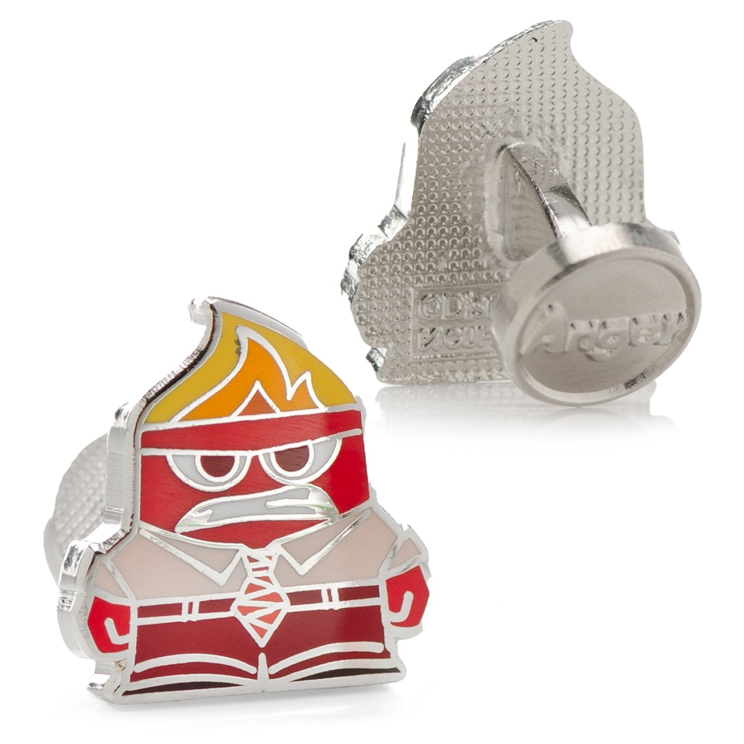 Disney Pixar Inside Out Anger Character Enamel Cufflinks - Image 2