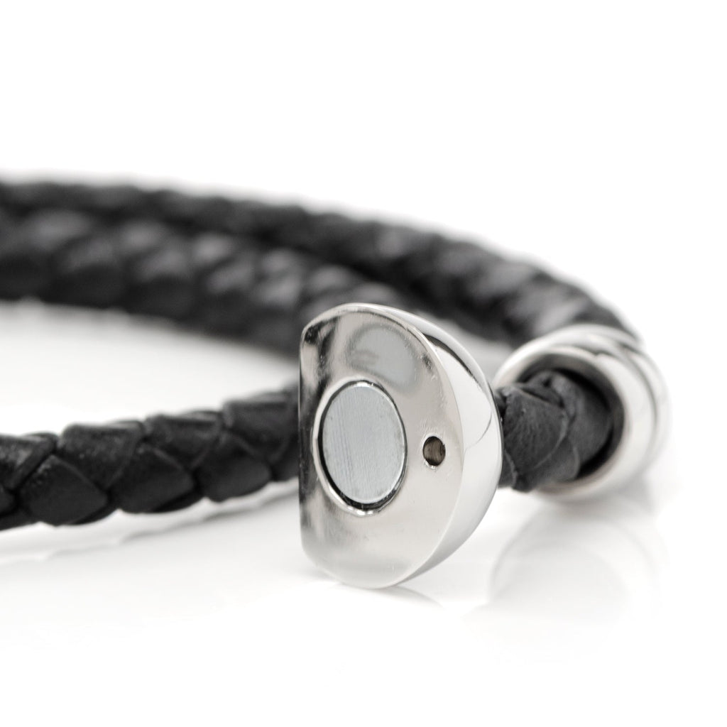 Disney Mickey Mouse Braided Black Leather Double Wrap Bracelet - Image 4