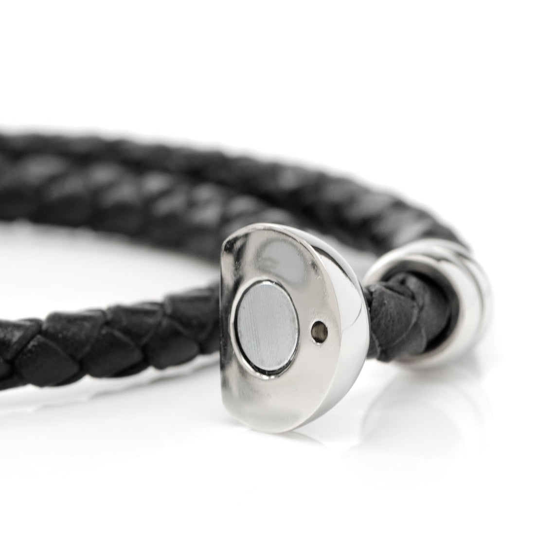 Disney Mickey Mouse Braided Black Leather Double Wrap Bracelet - Image 4