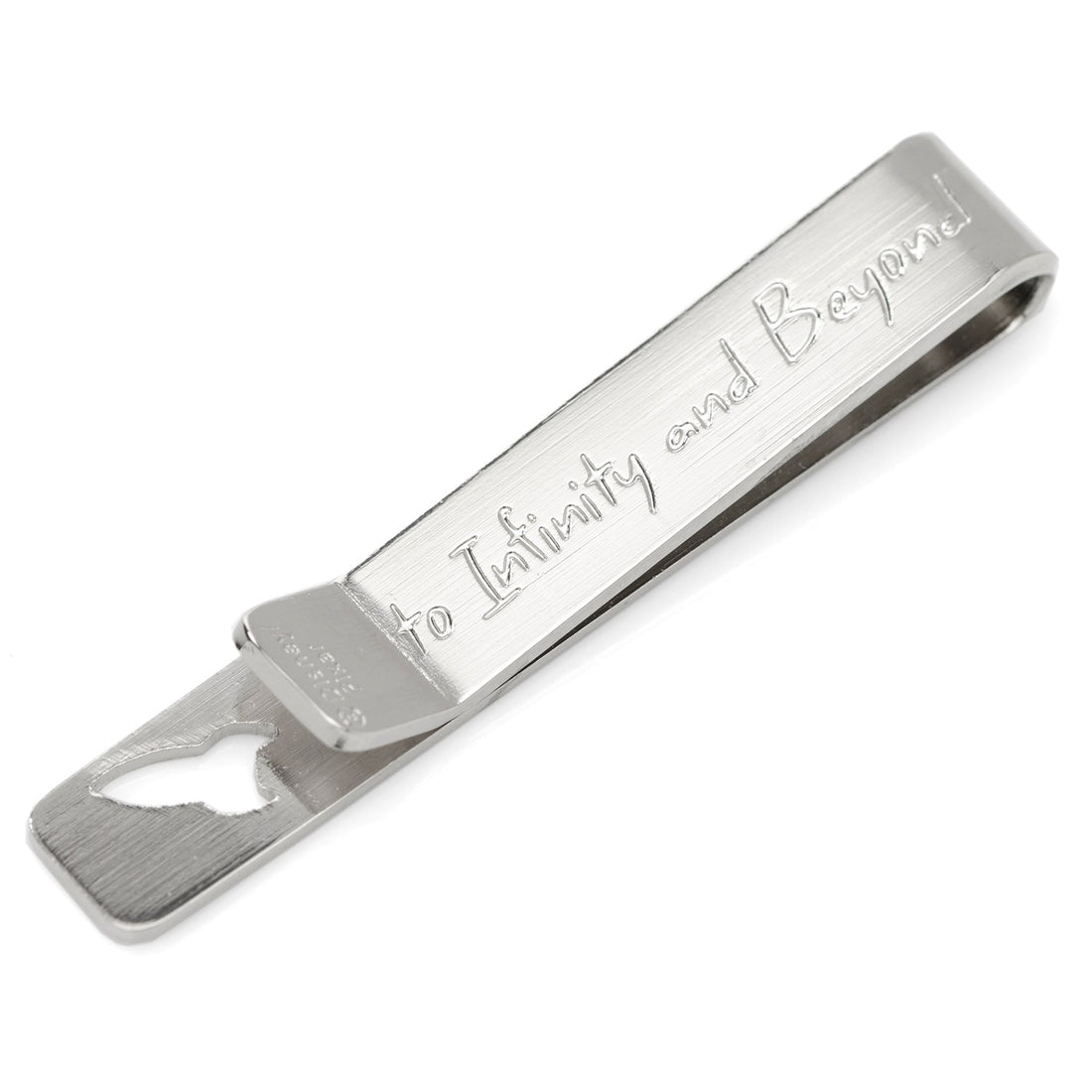 Disney Toy Story Buzz Lightyear Hidden Message Silver Tie Bar - Image 4