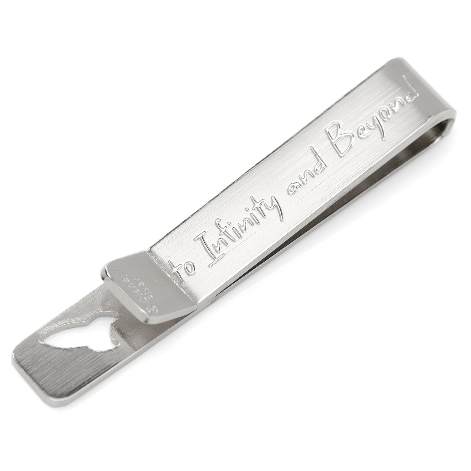 Disney Toy Story Buzz Lightyear Hidden Message Silver Tie Bar - Image 4